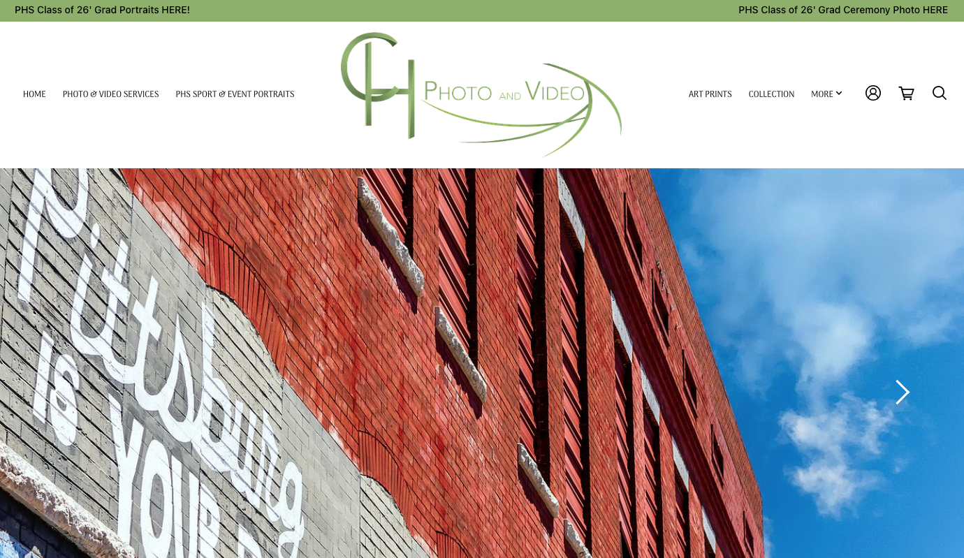 A previous website build